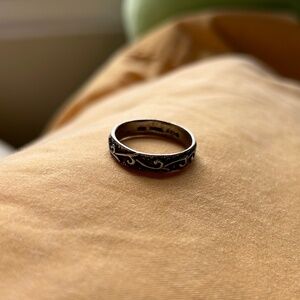 Sterling Silver Swirl Ring | size 9